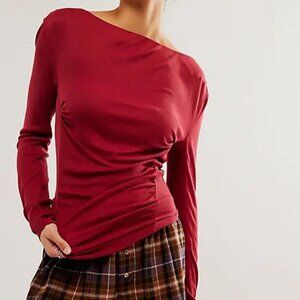 #11 NWOT Free People Night We Met Long Sleeve in Rhubarb